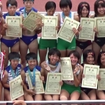 山梨インターハイ 女子4×400mR 表彰式 2014年8月3日